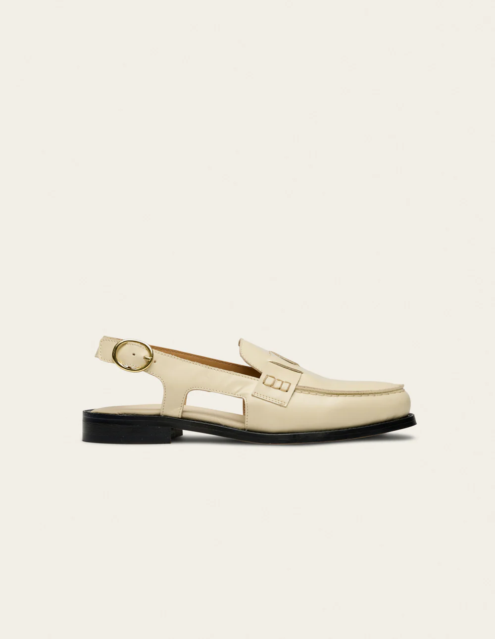 Mocassins Mangsa - Cuir box ivoire