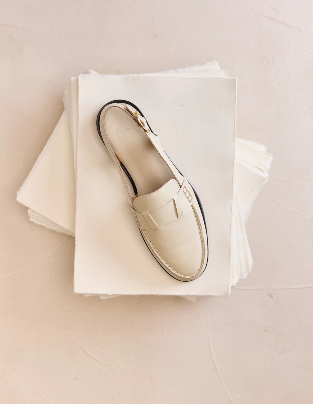 Mocassins Mangsa - Cuir box ivoire - Image 5