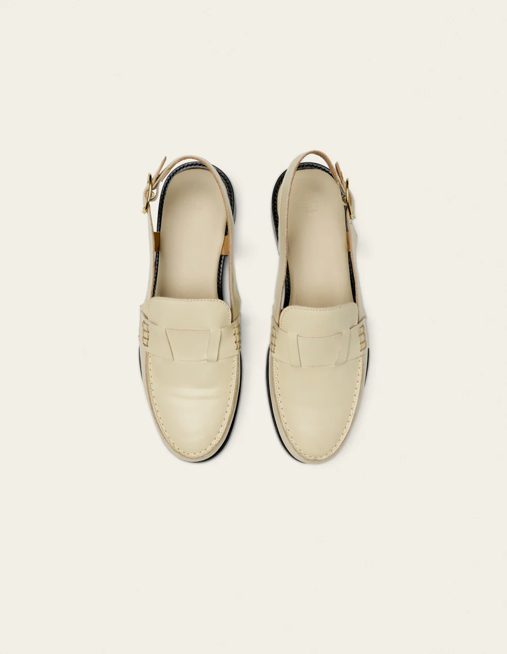 Mocassins Mangsa - Cuir box ivoire - Image 6