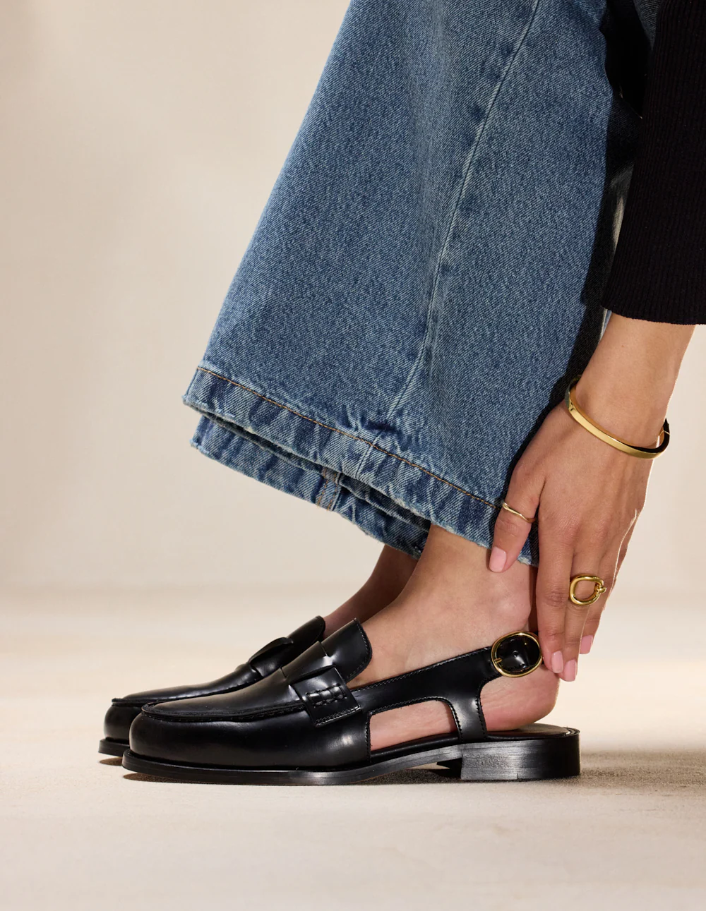 Mocassins Mangsa - Cuir box noir - Image 5