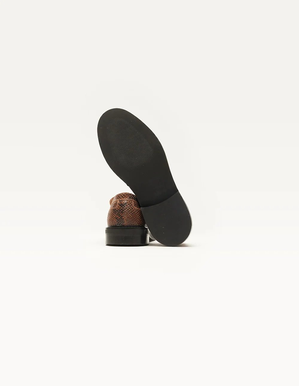 Mocassins Marjorie - Cuir python marron - Image 4