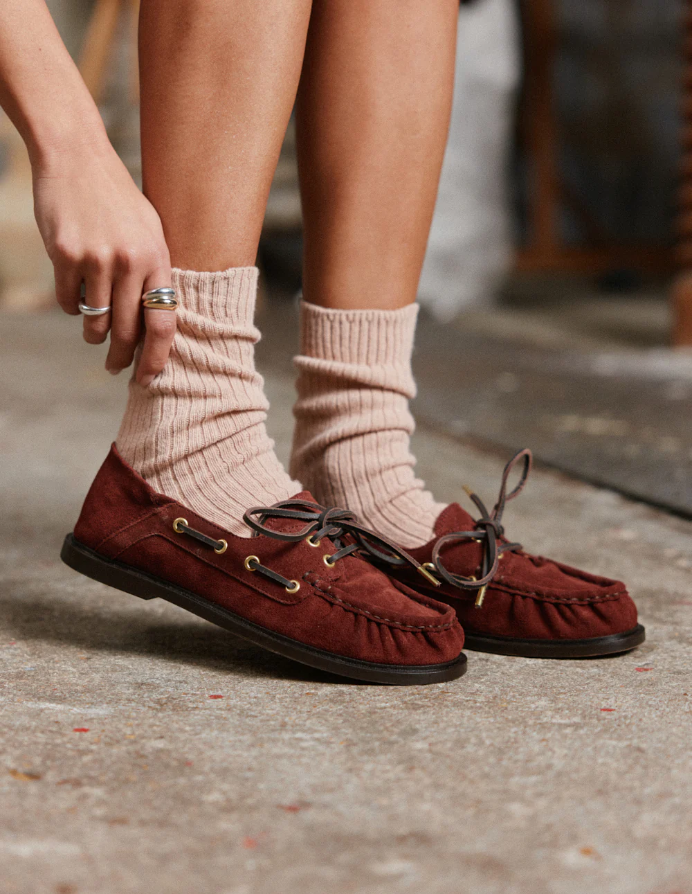 Mocassins Ovel - Suède acajou