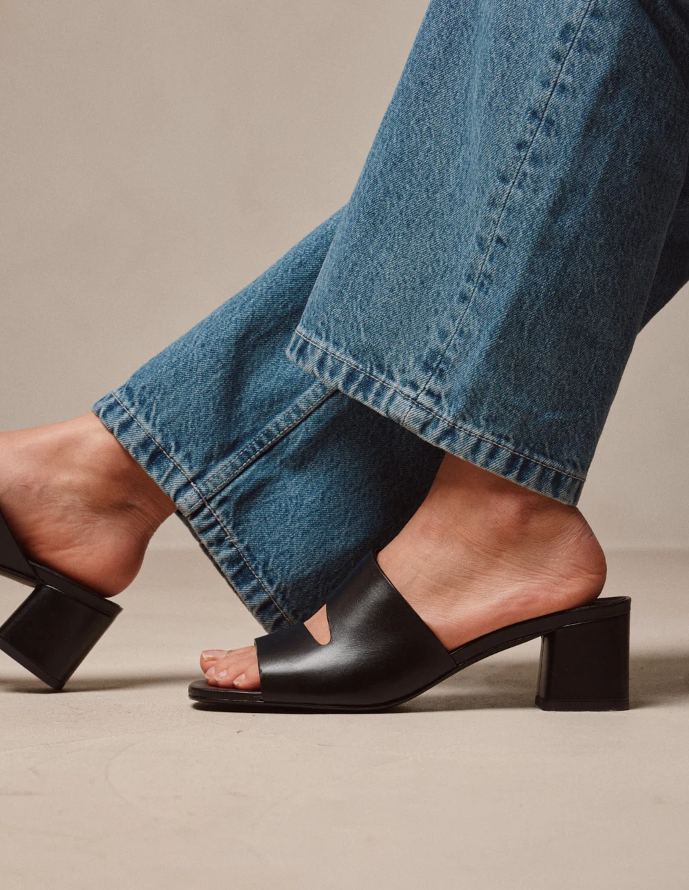 Mules Fika - Cuir noir - Image 5