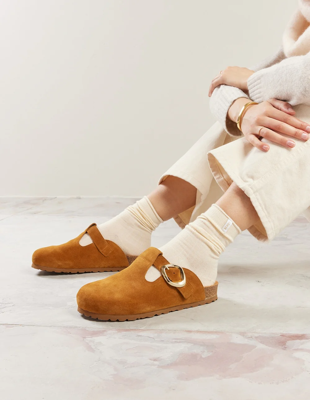 Mules Matilda - Suède beige - Image 6