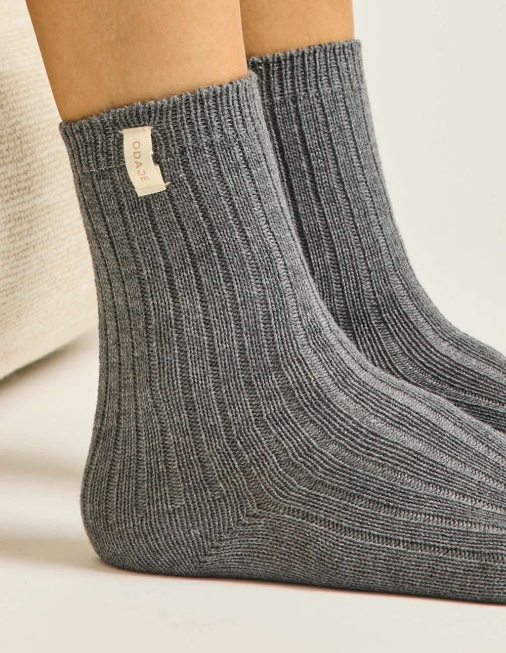 Pack de 2 Chaussettes - Chaussettes épaisses écru gris - Image 3