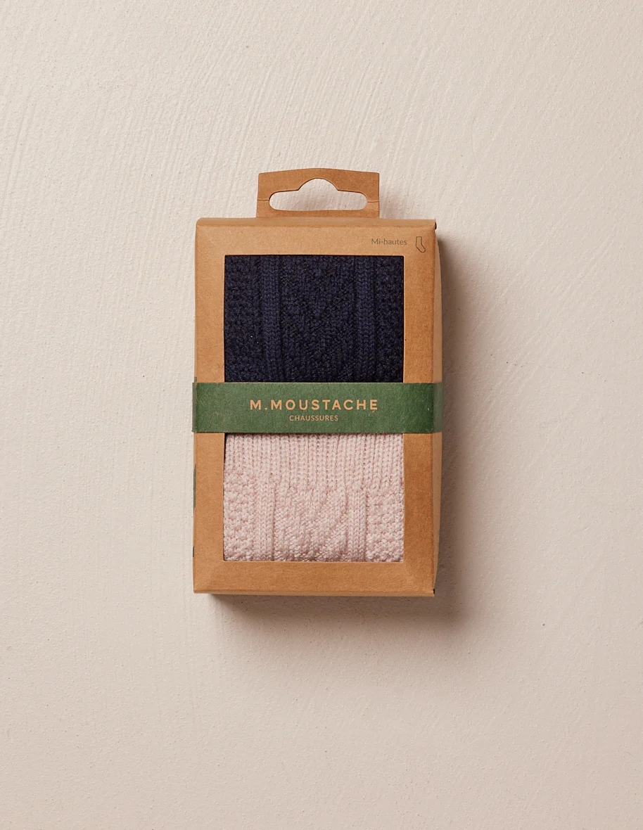 Pack de 2 Chaussettes - Montagne écru et navy - Image 3