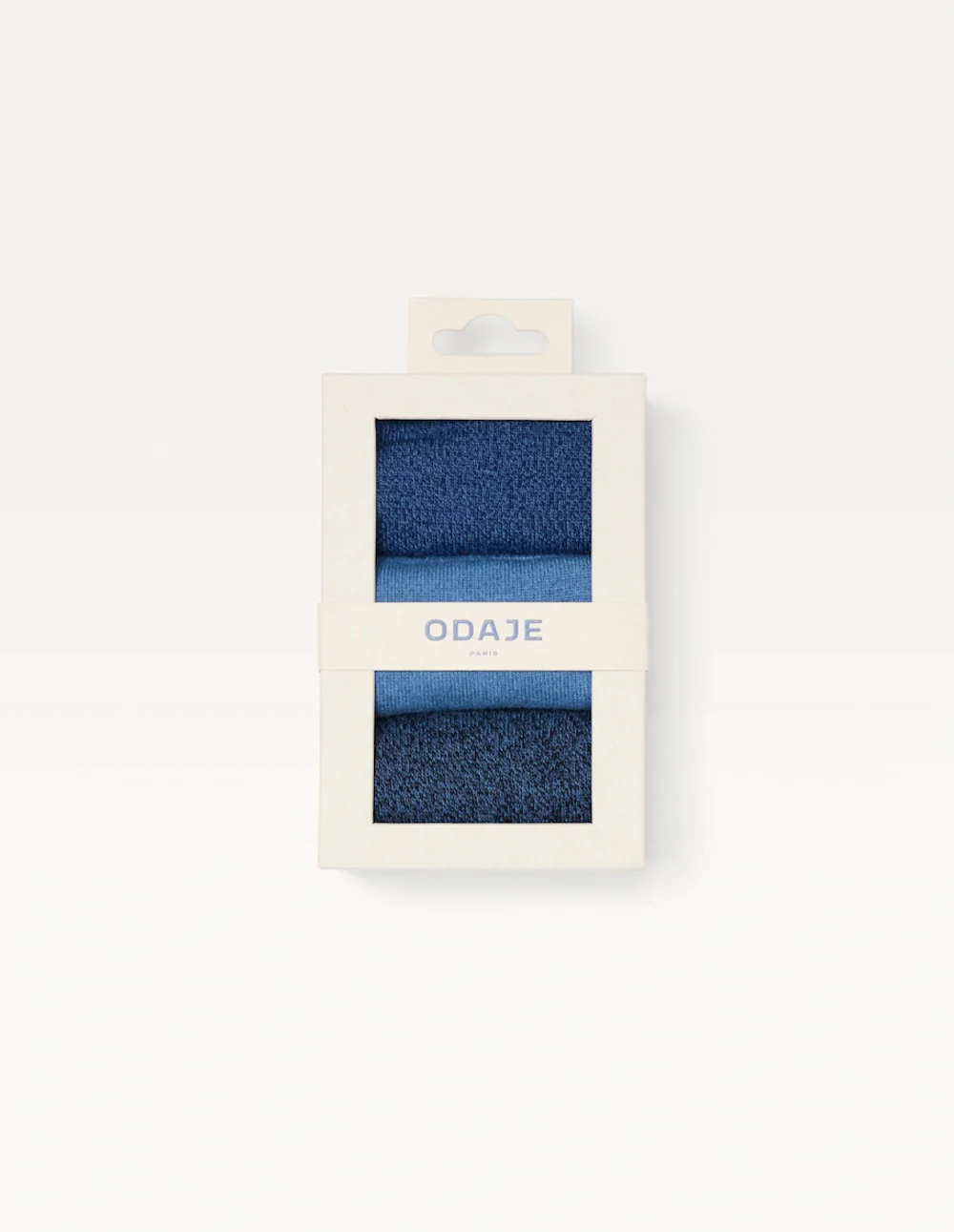 Pack de 3 Chaussettes - Chiné bleu - Image 2