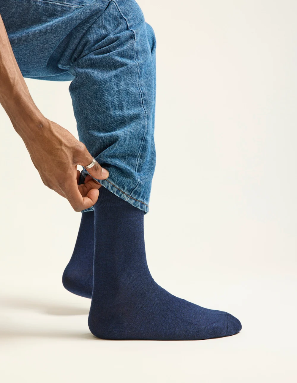 Pack de 3 Chaussettes - Chiné gris bleu et vert - Image 4
