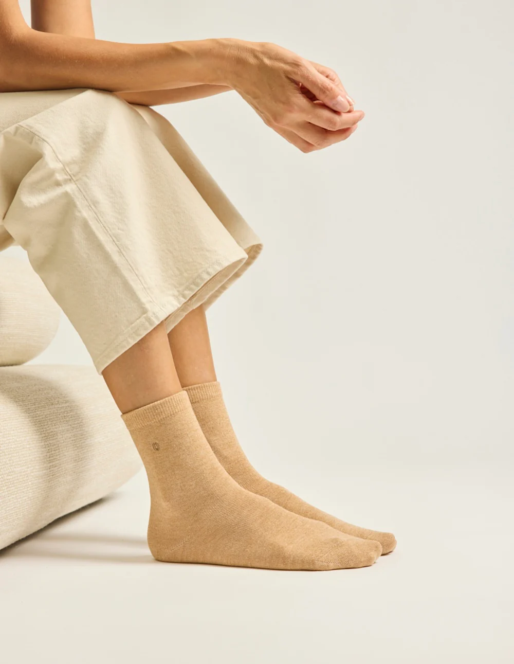 Pack de 3 Chaussettes - Fantaisie paillettes et léopard beige - Image 4