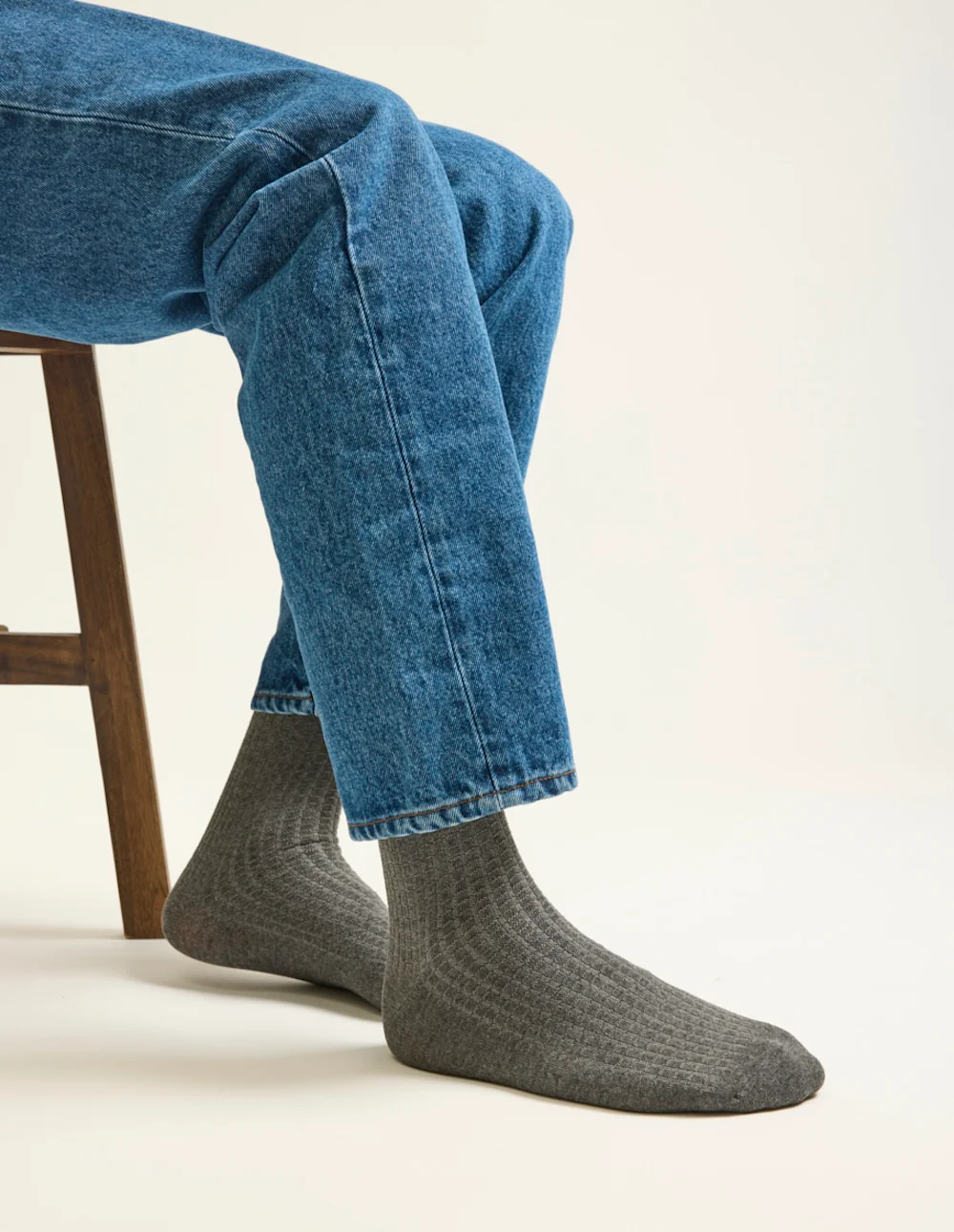 Pack de 3 Chaussettes - Nid d'abeille noir gris marine - Image 4