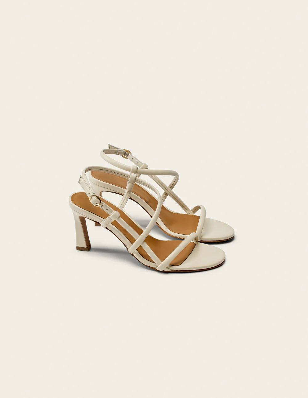 Sandales à talons Colada - Cuir écru - Image 3