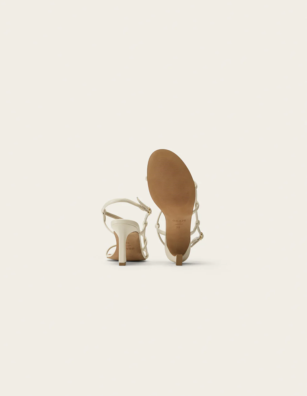 Sandales à talons Colada - Cuir écru - Image 5