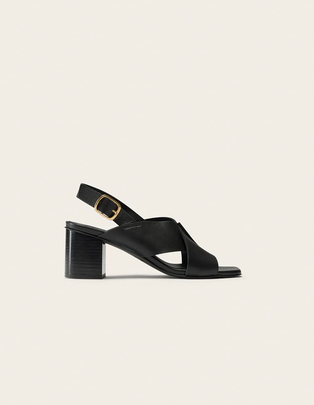 Sandales à talons Dea - Cuir noir - Image 2