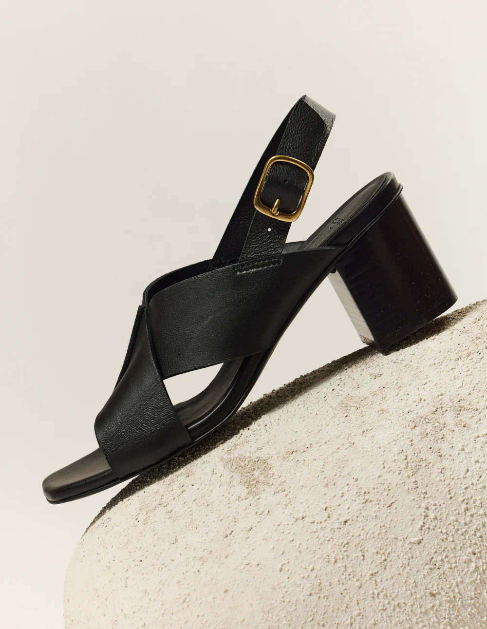 Sandales à talons Dea - Cuir noir - Image 7