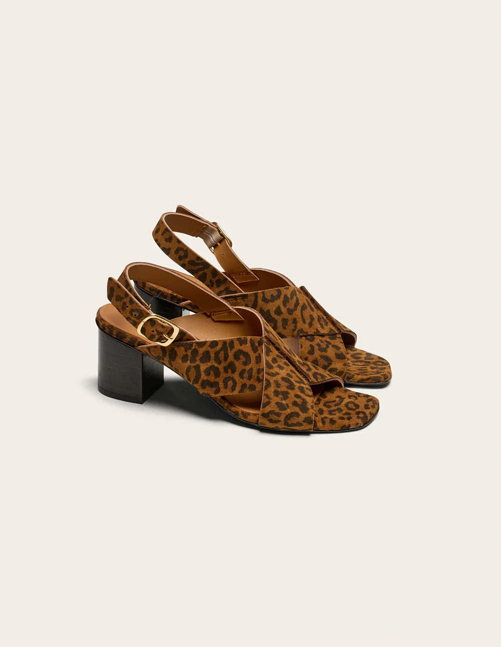 Sandales à talons Dea - Suède léopard - Image 3