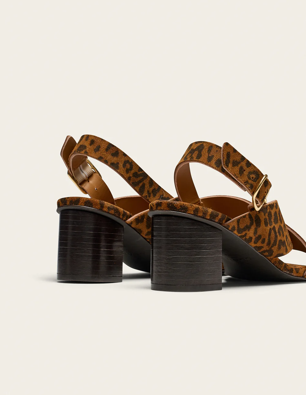 Sandales à talons Dea - Suède léopard - Image 4