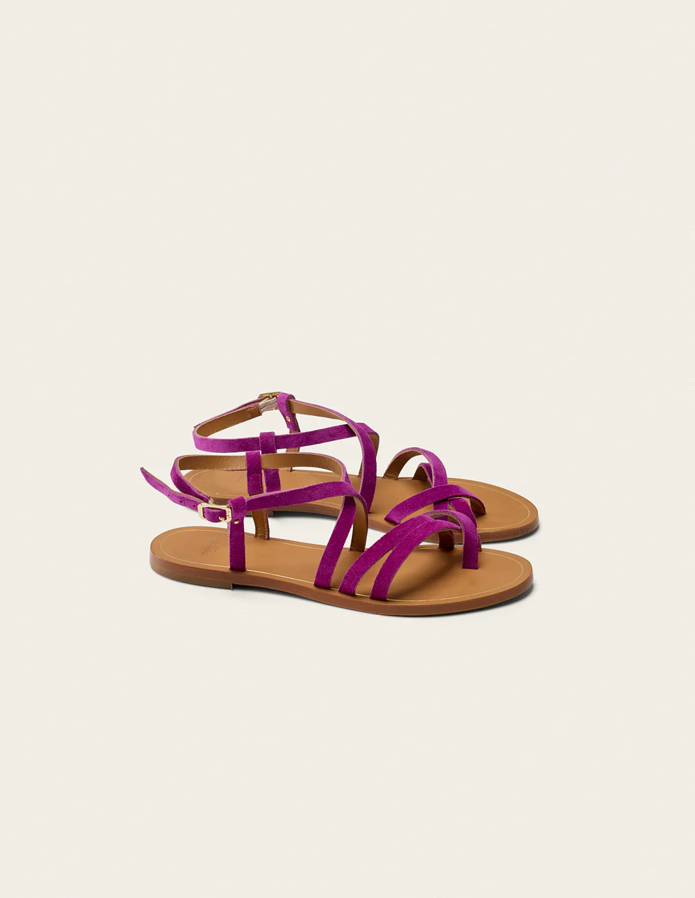 Sandales Alba - Suède magenta - Image 3
