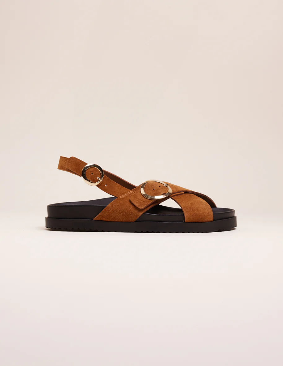 Sandales Astrid - Suède ambre - Image 3