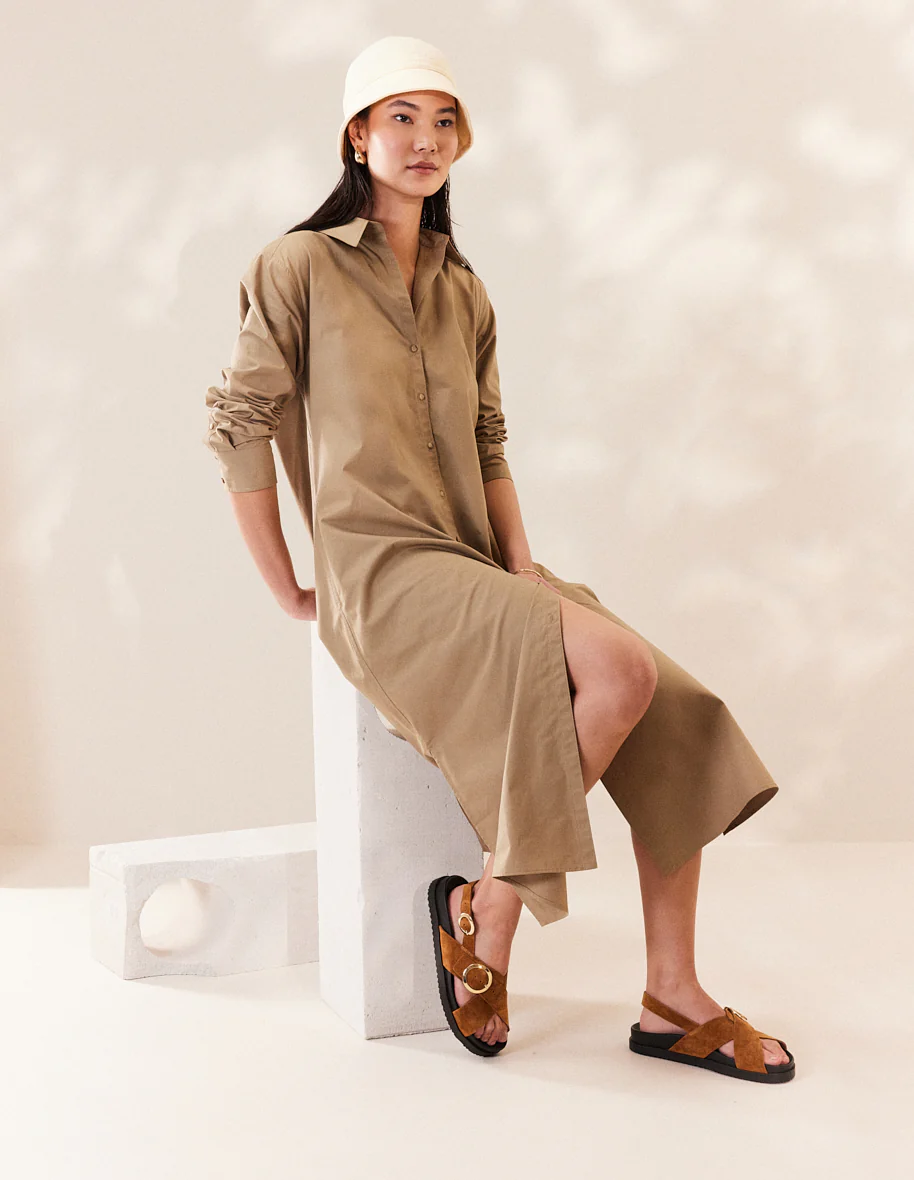 Sandales Astrid - Suède ambre - Image 4