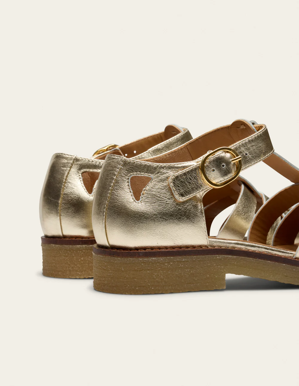Sandales Charlie - Cuir doré - Image 4