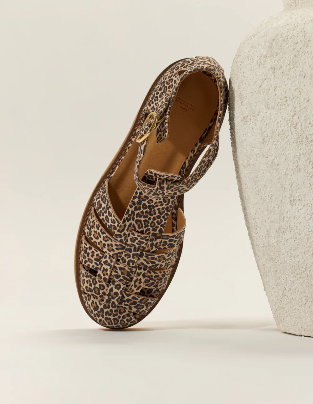 Sandales Charlie - Cuir léopard - Image 6