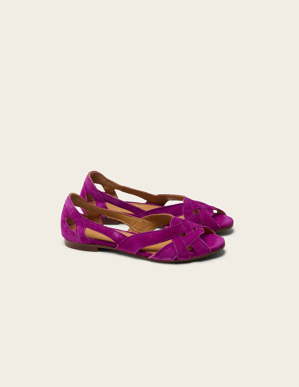 Sandales Clémentine - Suède magenta - Image 3