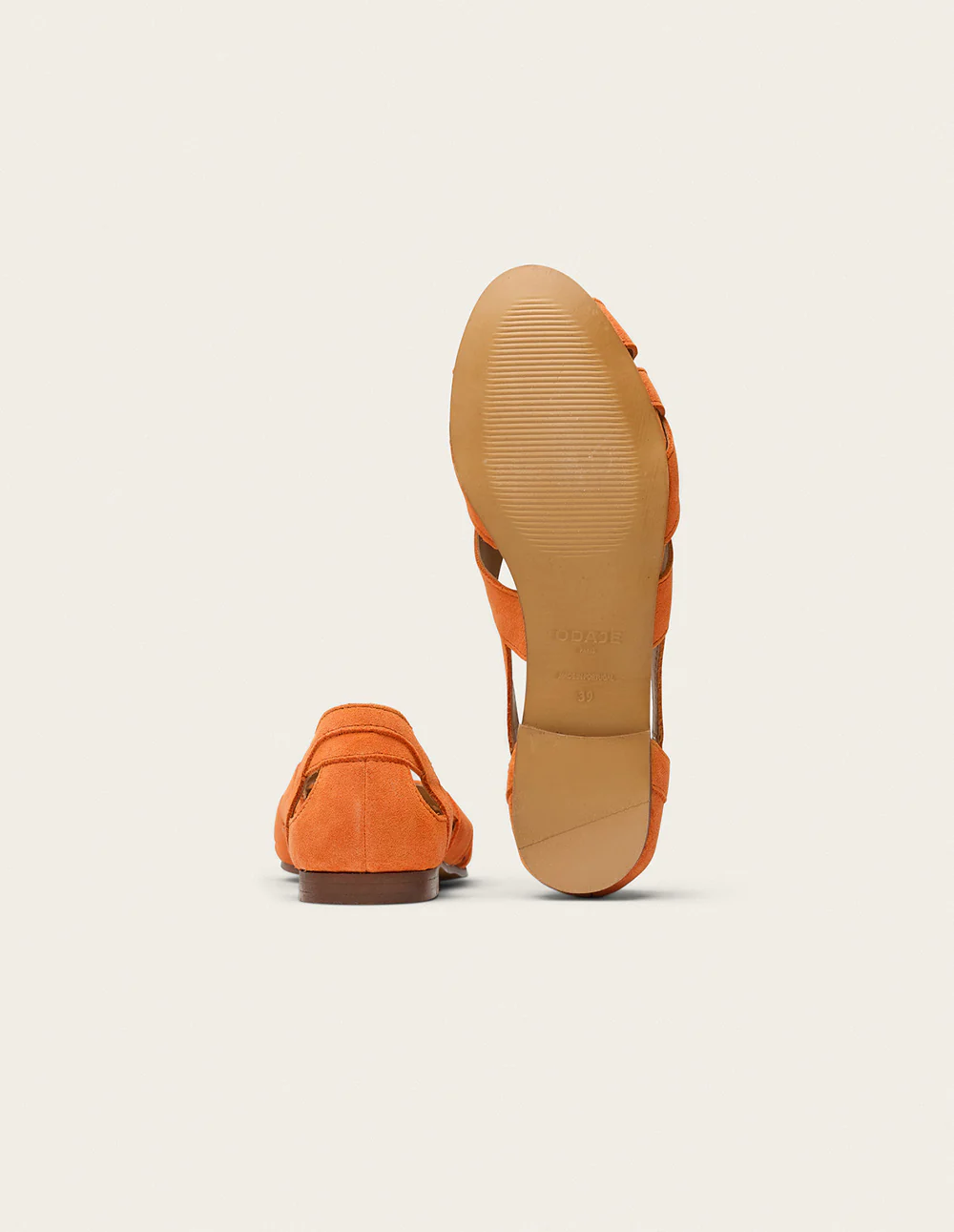 Sandales Clémentine - Suède orange - Image 6
