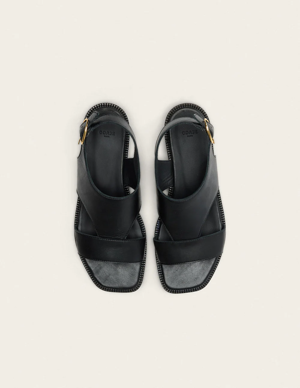 Sandales Corte - Cuir noir - Image 6