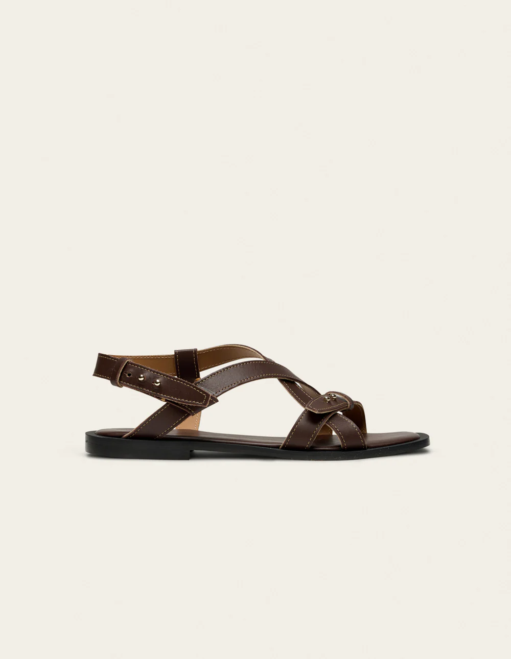 Sandales Dioni - Cuir chocolat