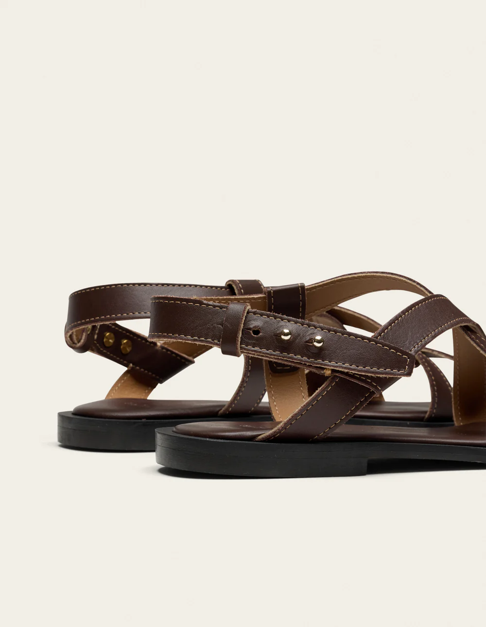 Sandales Dioni - Cuir chocolat - Image 4