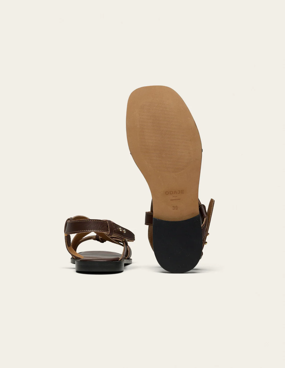 Sandales Dioni - Cuir chocolat - Image 5