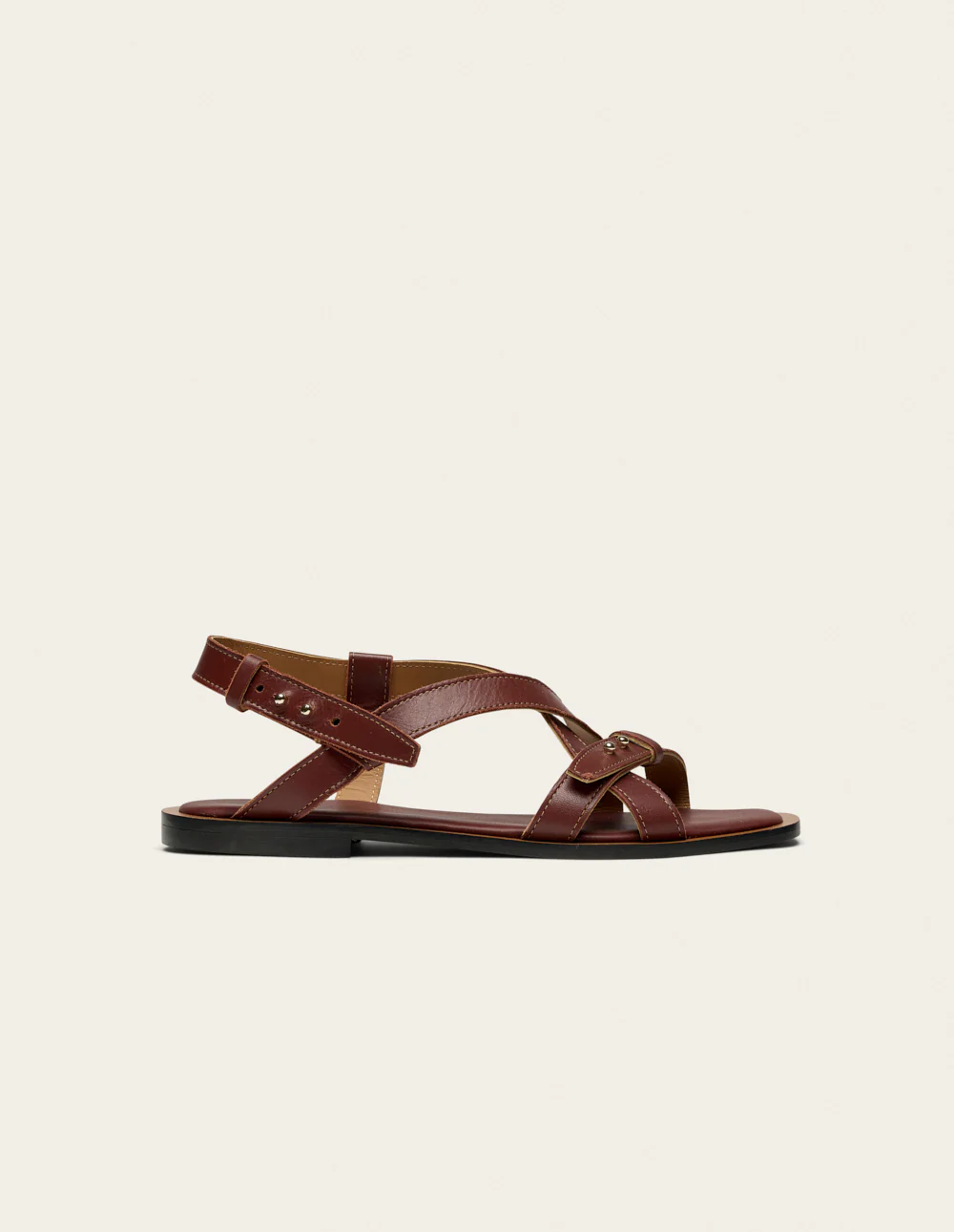 Sandales Dioni - Cuir marron - Image 2