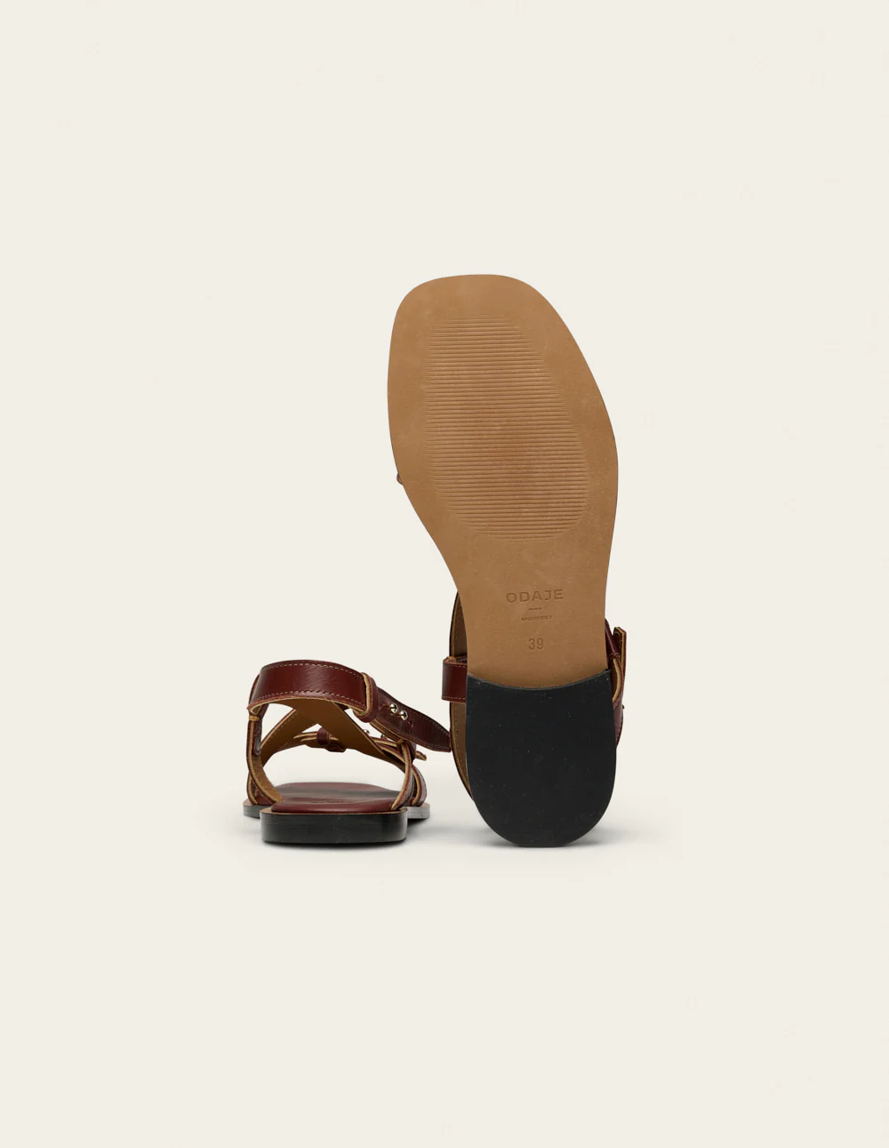 Sandales Dioni - Cuir marron - Image 8