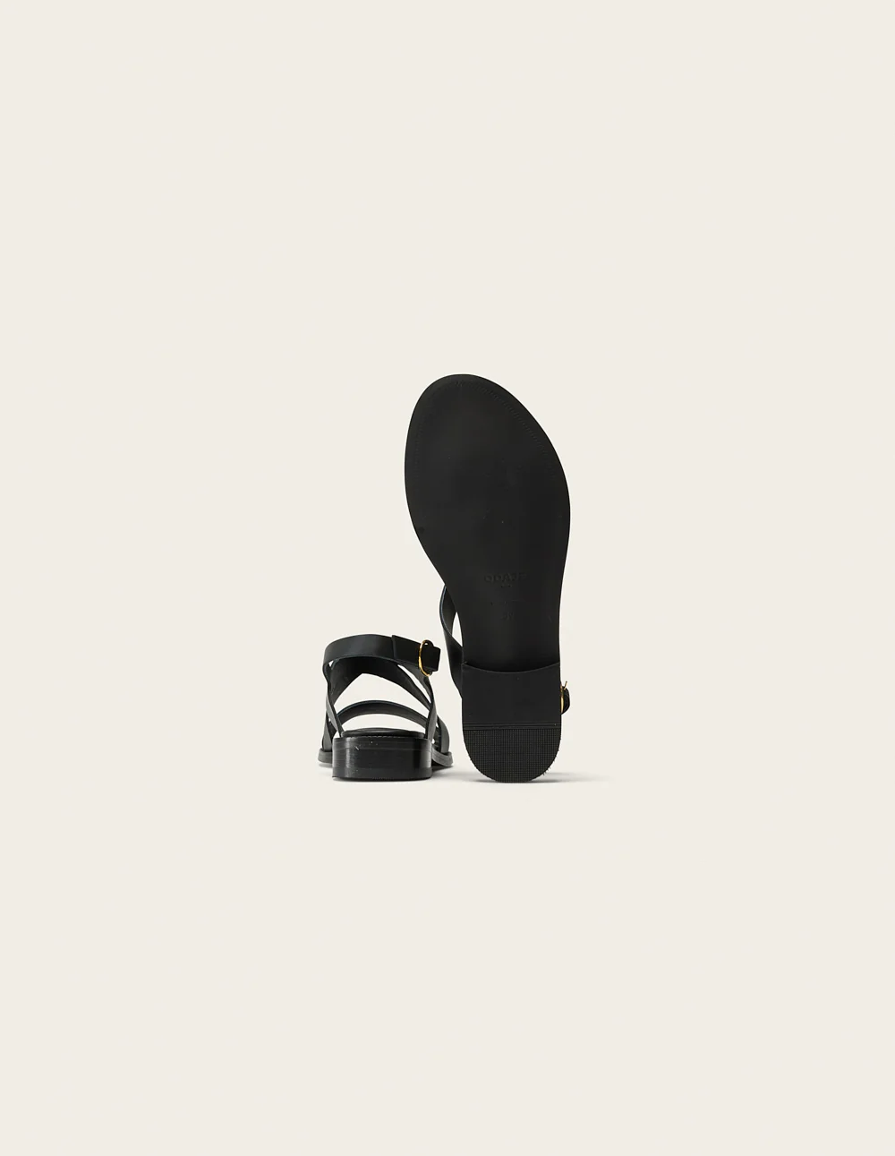 Sandales Iris - Cuir noir - Image 4