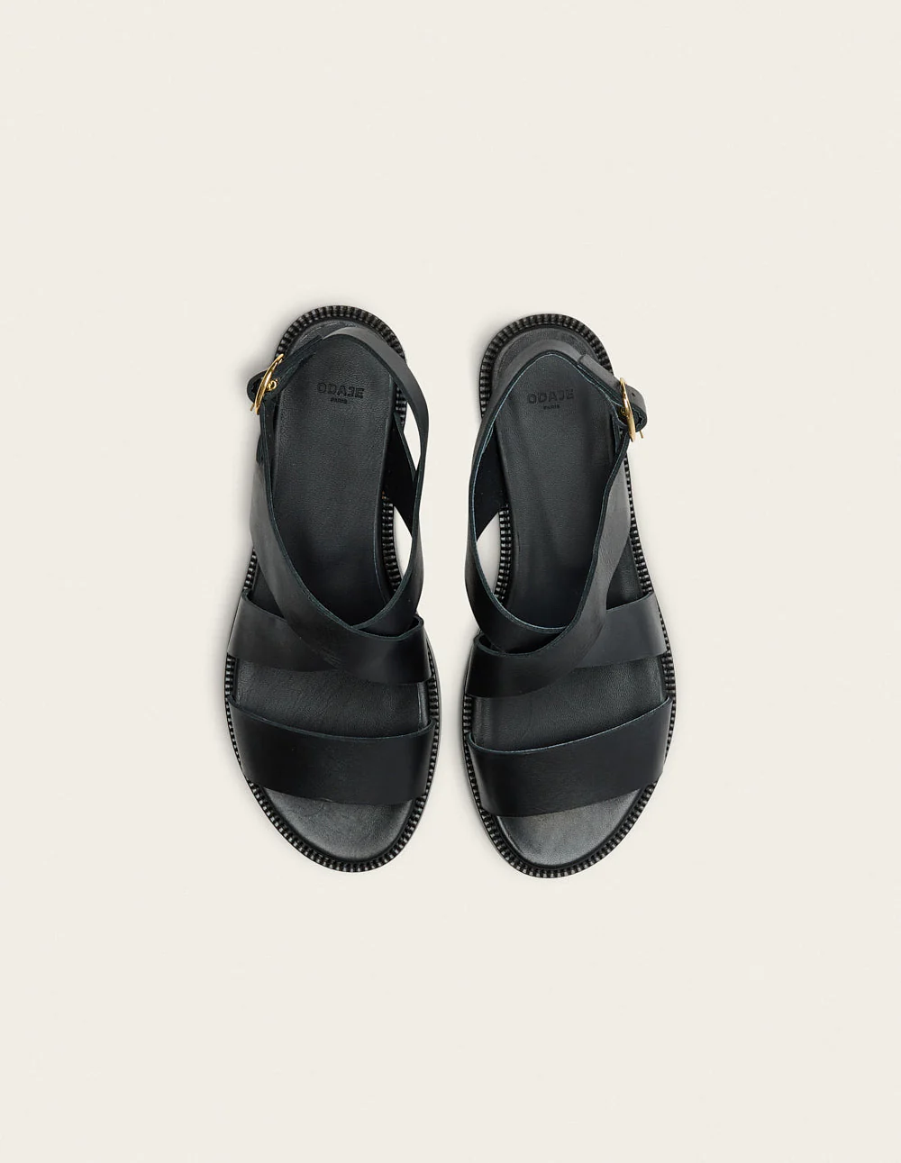 Sandales Iris - Cuir noir - Image 5