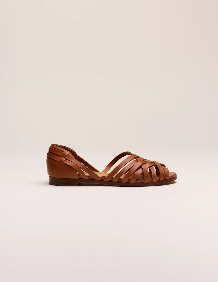 Sandales Roxanne - Cuir cognac - Image 4