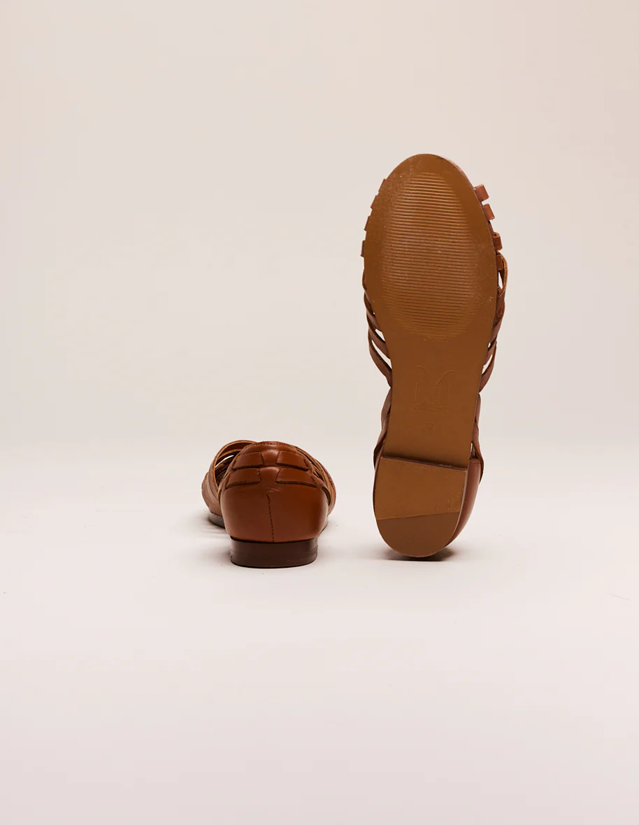 Sandales Roxanne - Cuir cognac - Image 5