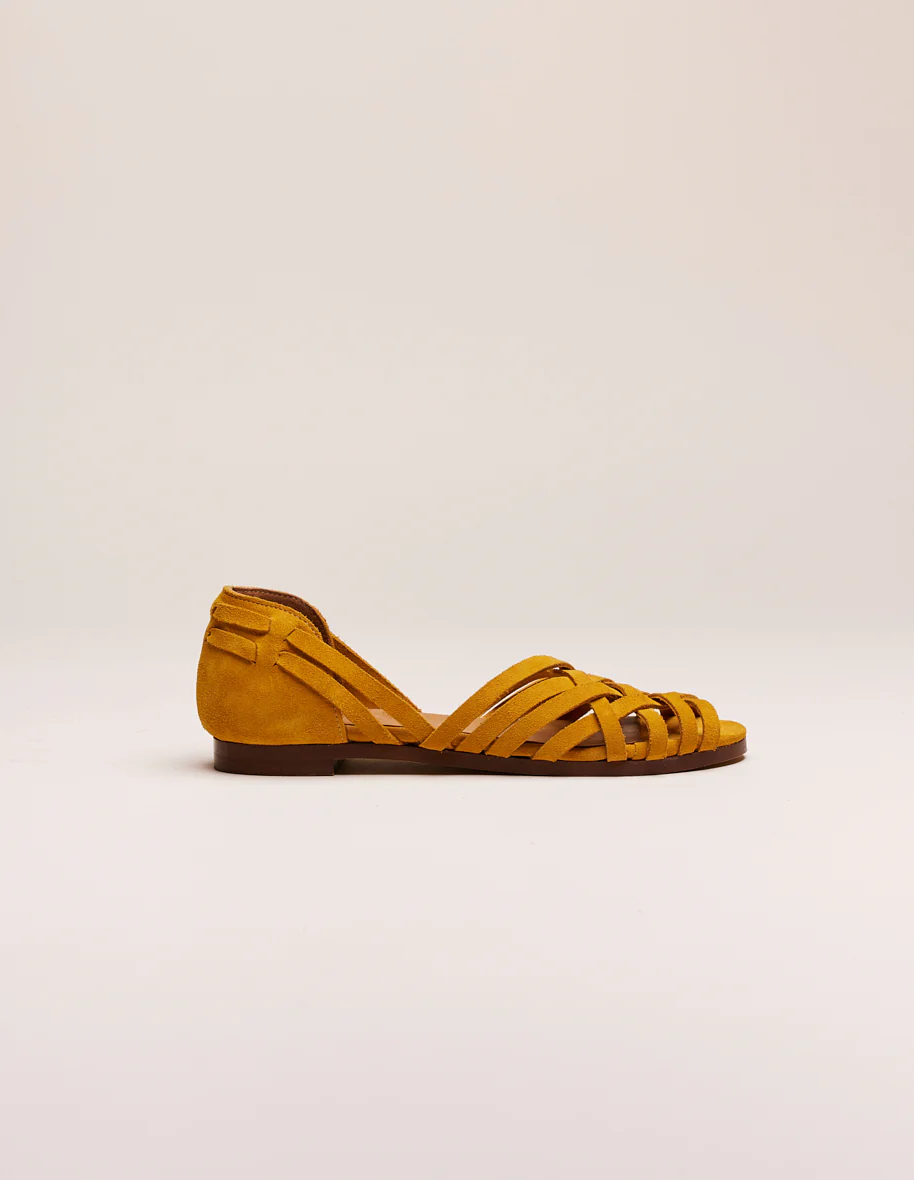Sandales Roxanne - Suède moutarde - Image 4