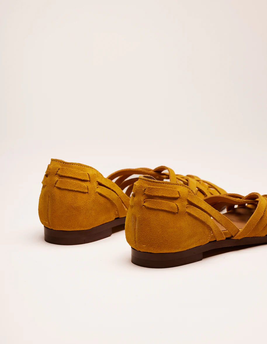 Sandales Roxanne - Suède moutarde - Image 6