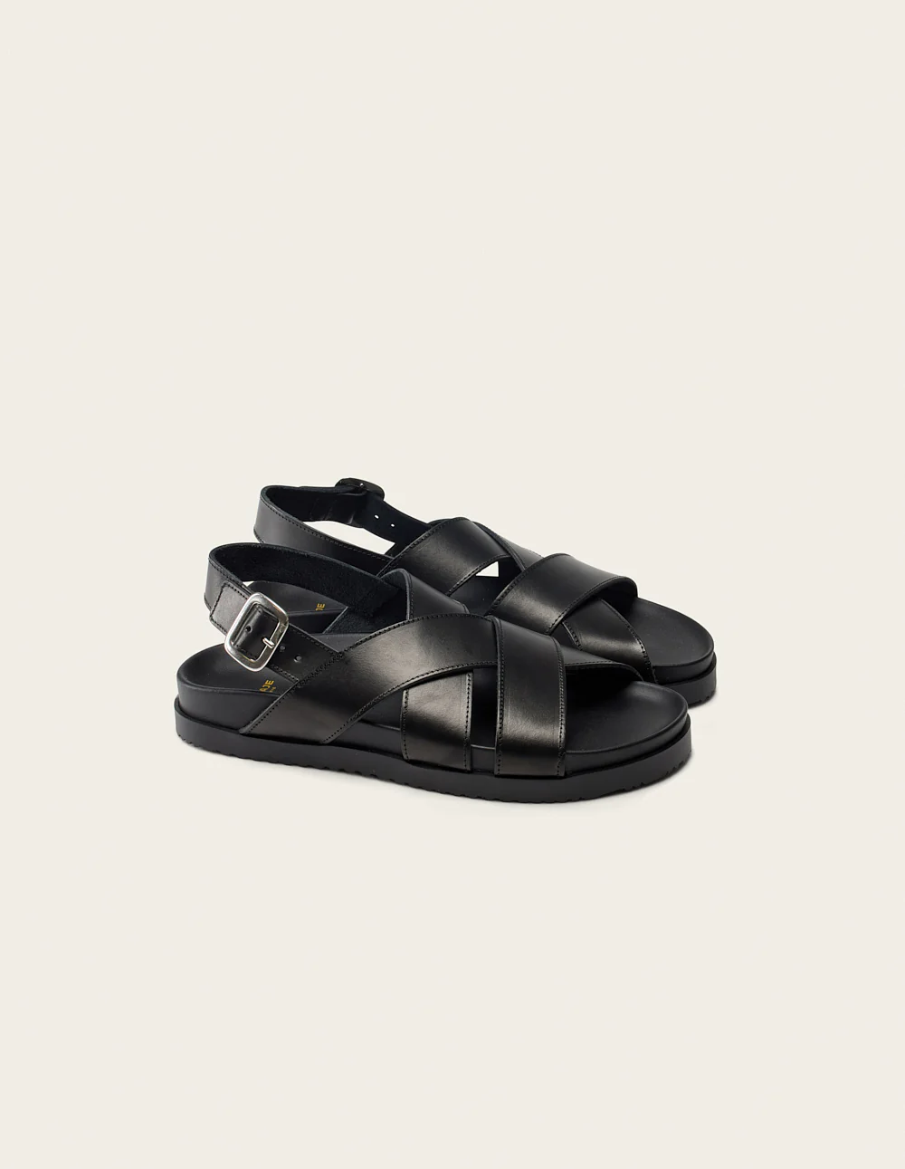 Sandales Sandra - Cuir noir - Image 3