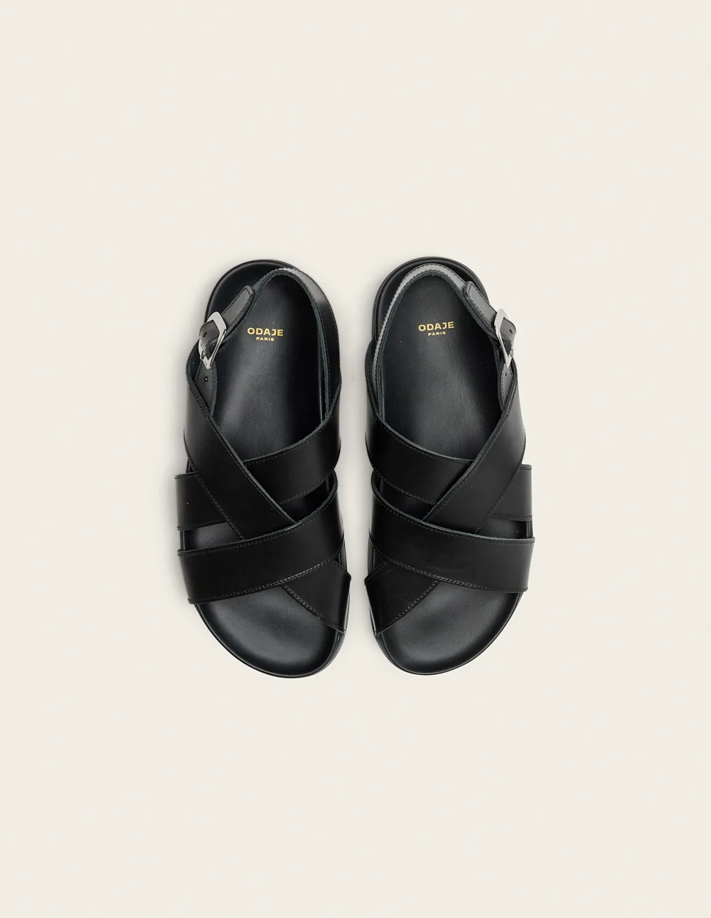 Sandales Sandra - Cuir noir - Image 5