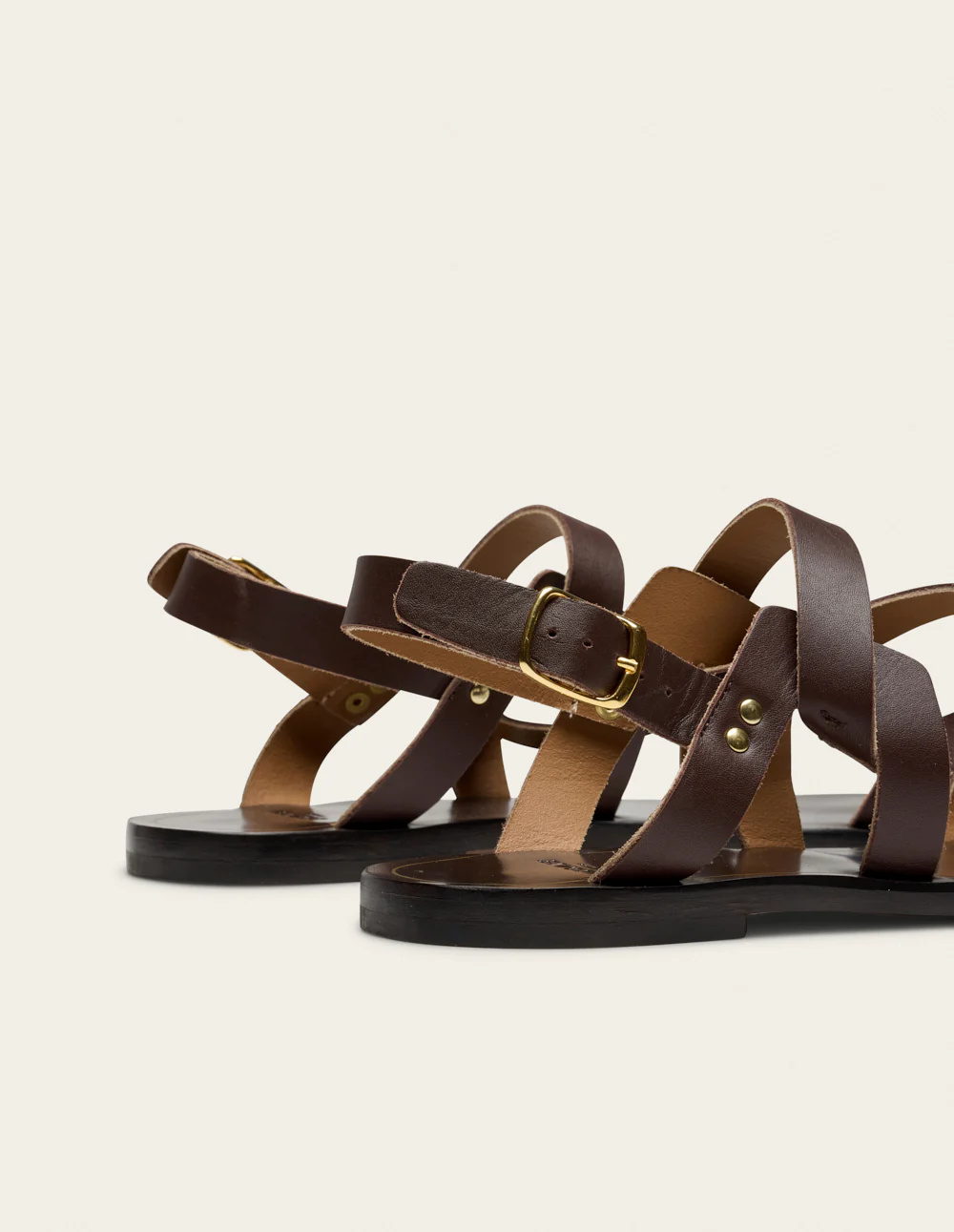 Sandales Siani - Cuir chocolat - Image 5