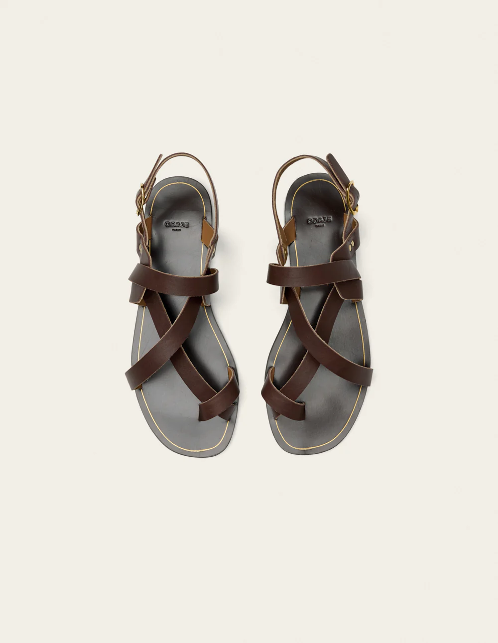 Sandales Siani - Cuir chocolat - Image 6